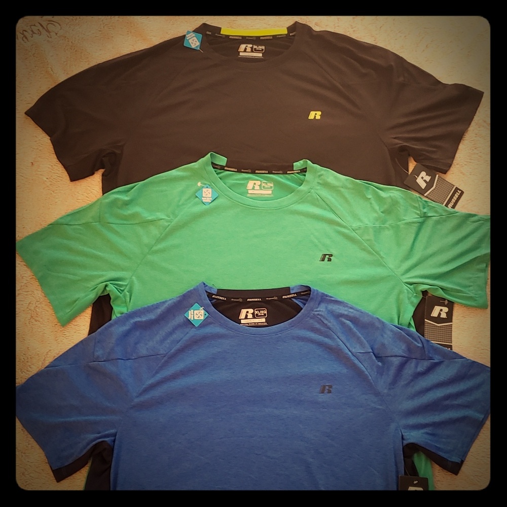 NWT LOT RUSSEL WORKOUT SHIRTS XL